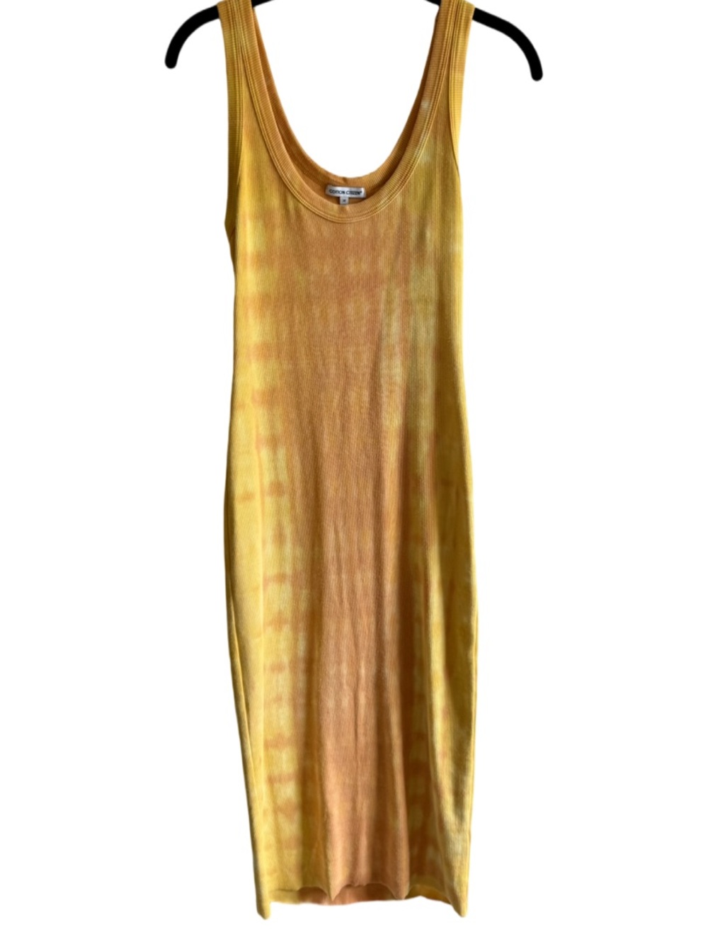 Cotton Citizen Tie-Dye Scoop Neck Tank Midi Dress